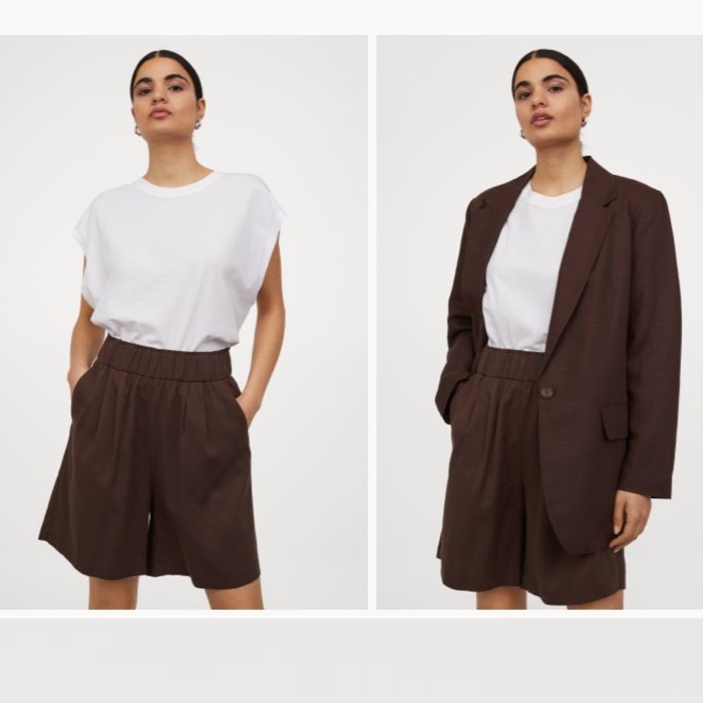 H and M High Waisted Paperbag Shorts